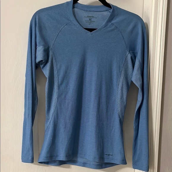 Patagonia Tops - Patagonia Sky Blue Textured Top